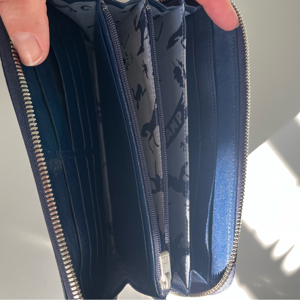 Longchamp Navy Leather Wallet - Picture 4 of 4